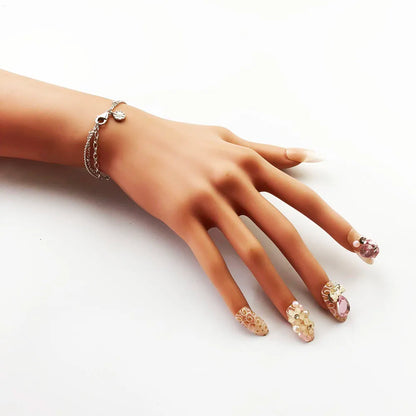 Wheel Wire Chain Charm Uni-Bracelet