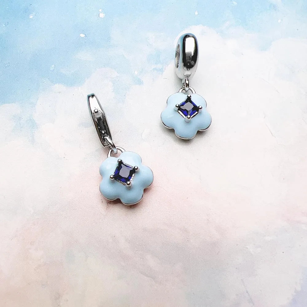 Blue Flower Charm