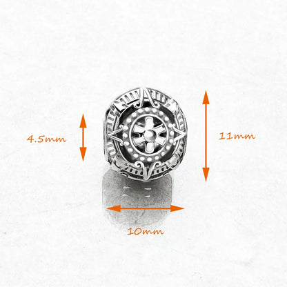 Mayan Calendar Charm Bead