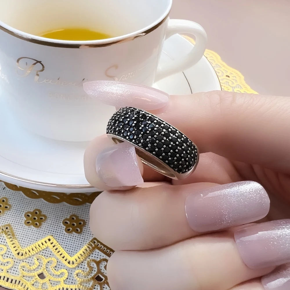 Black Pave Ring