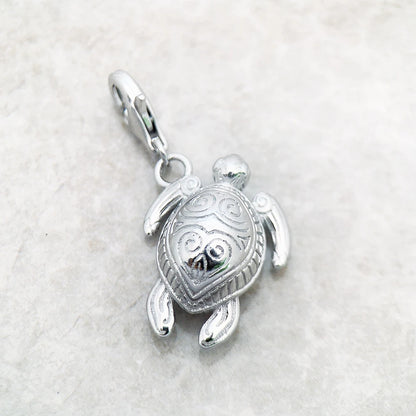 Chrome Tortoise Charm