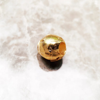 Gold World Charm Bead