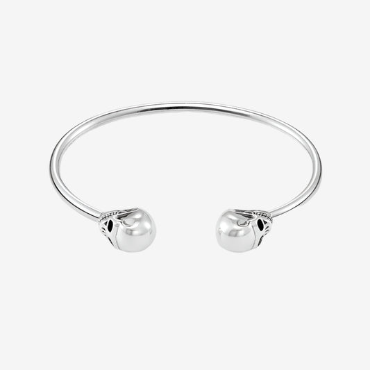 Chrome Skull Cuff Bangle