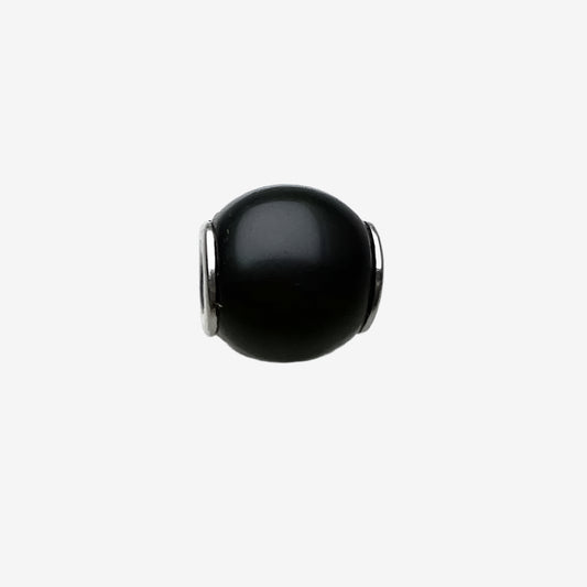 Matte Black Charm Bead