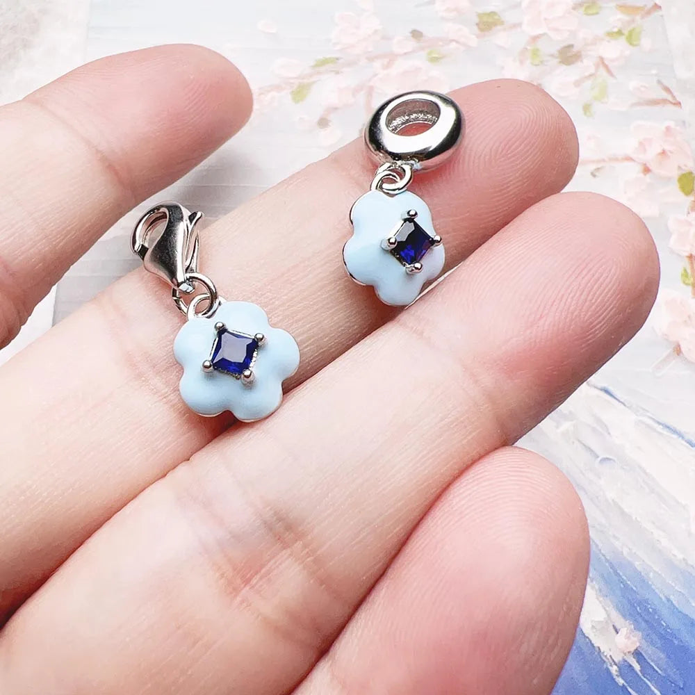 Blue Flower Charm