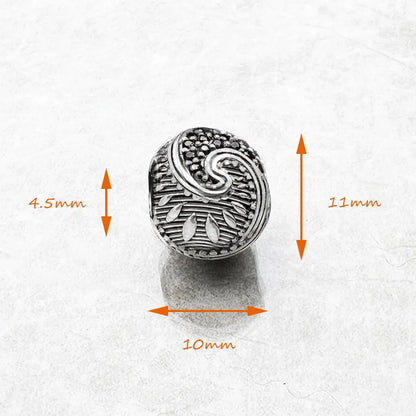 Maori Swirl Charm Bead