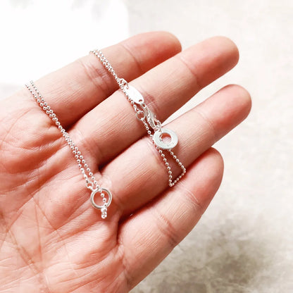 Slim Hoop Necklace