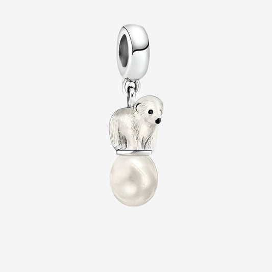 Polar Pearl Bear Charm