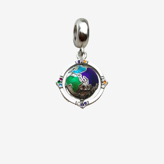 Rotating Globe Charm