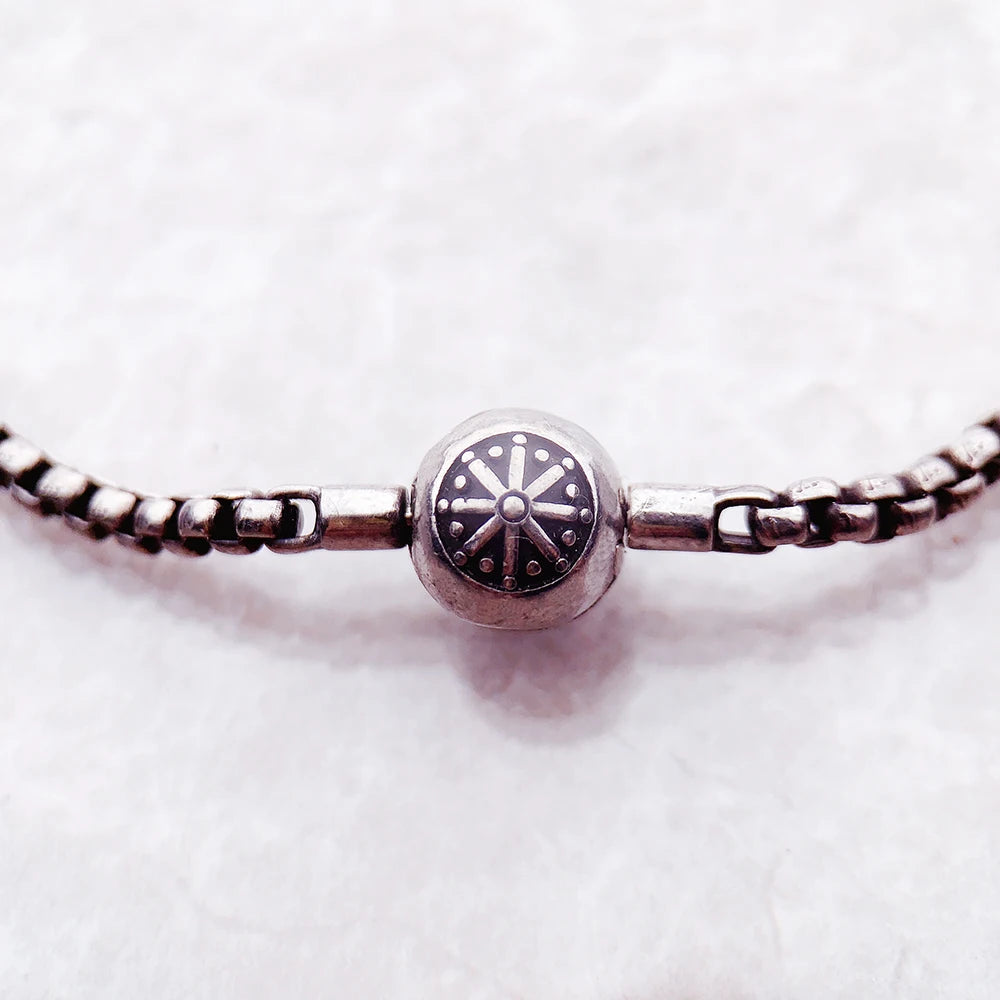 Thick Karma Charm Bracelet