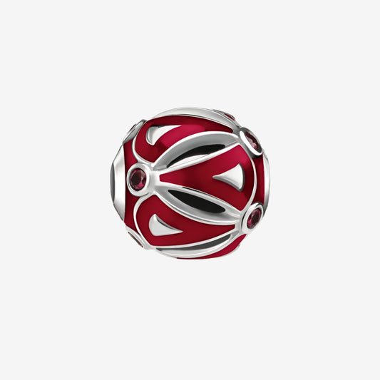 Red Scale Charm Bead
