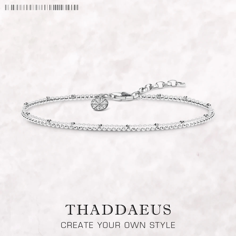 Wheel Wire Chain Charm Uni-Bracelet