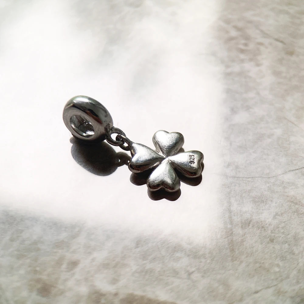 Silver Clover Charm