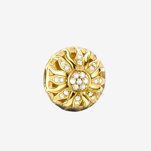 Pure Sunflower Charm Bead