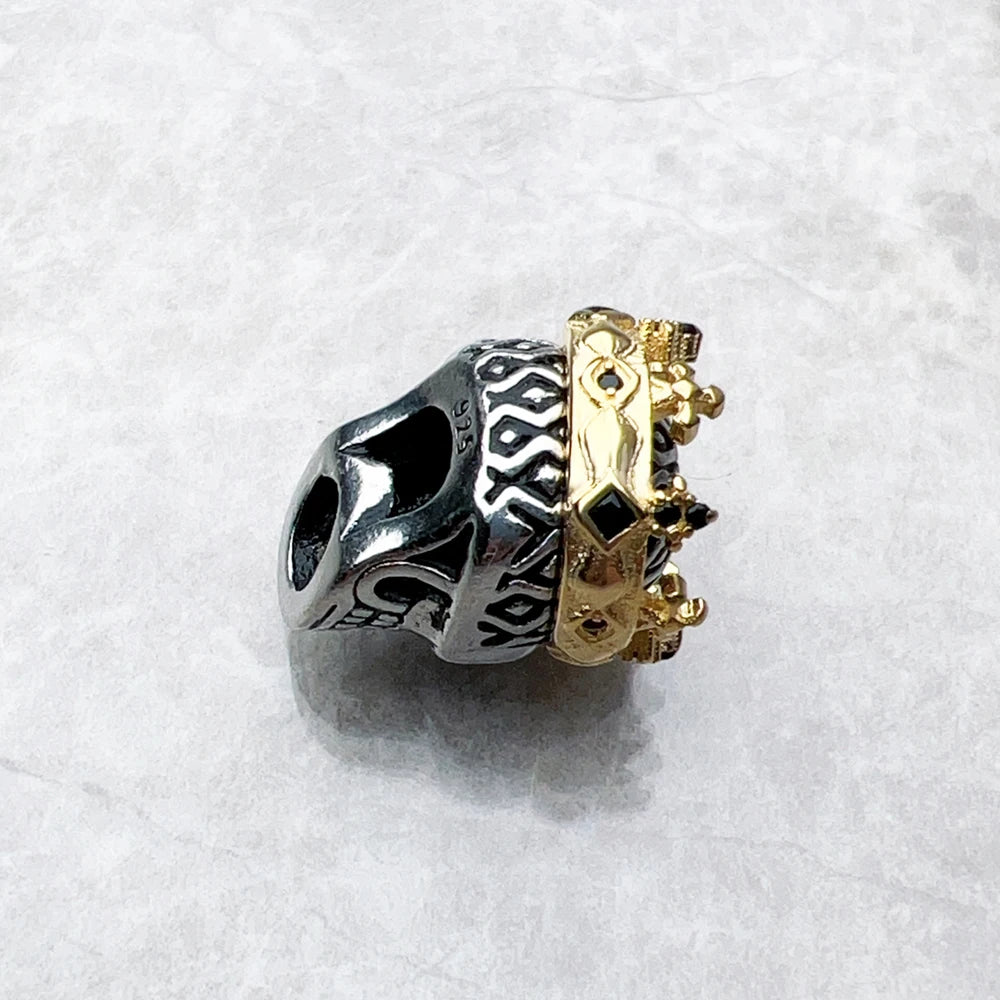 Skull Crown Charm Bead