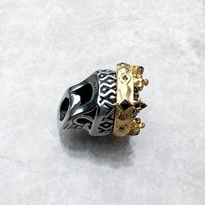Skull Crown Charm Bead