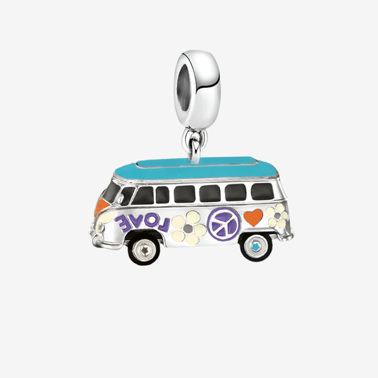 Peace Bus Charm