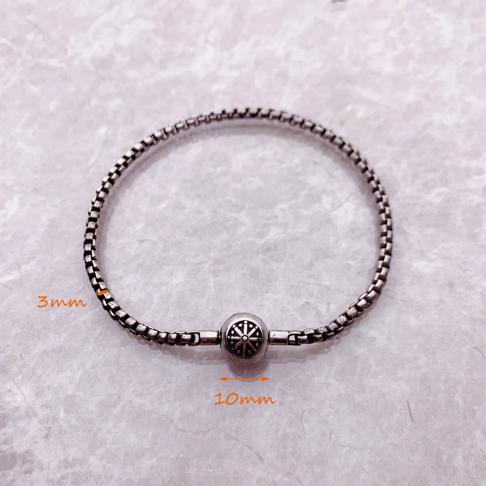 Thick Karma Charm Bracelet