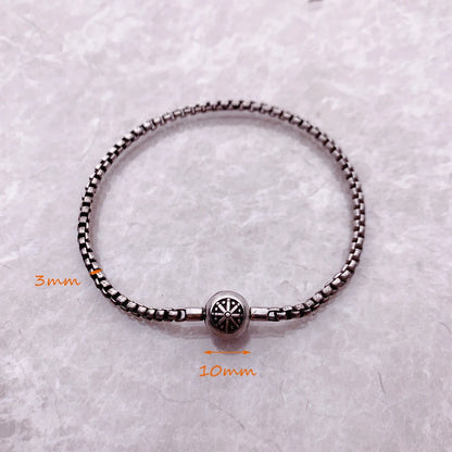 Thick Karma Charm Bracelet