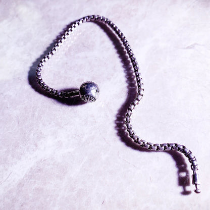 Thick Karma Charm Bracelet