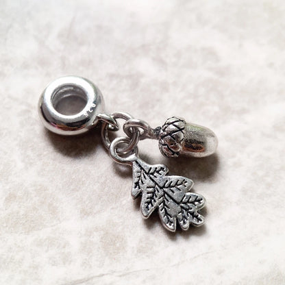 Acorns & Leaves Charm