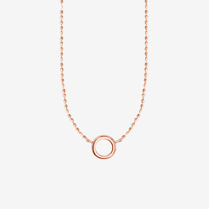 Rose Gold Hoop Necklace