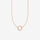 Rose Gold Hoop Necklace