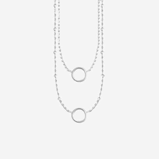 Double Hoop Necklace