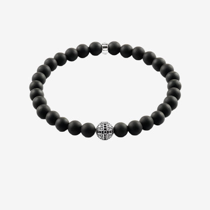 Karma Matte Bead Bracelet