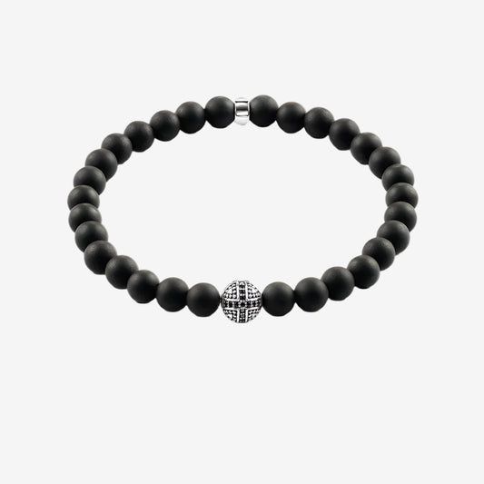 Karma Matte Bead Bracelet