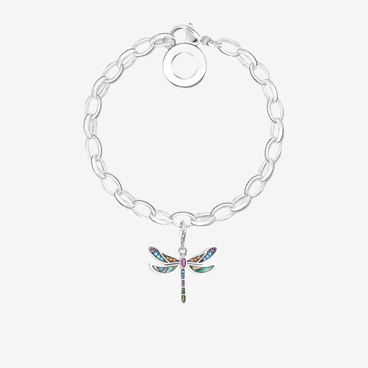 Dragonfly Charm Link Bracelet