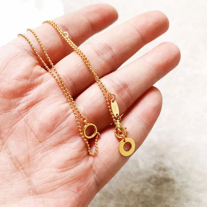Gold Hoop Necklace