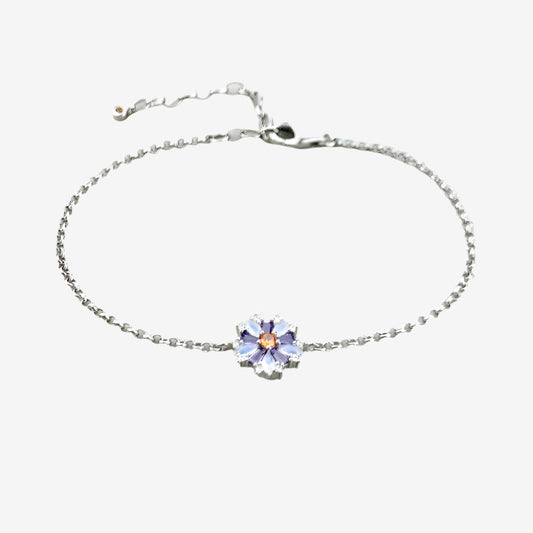 Flower Stone Link Bracelet