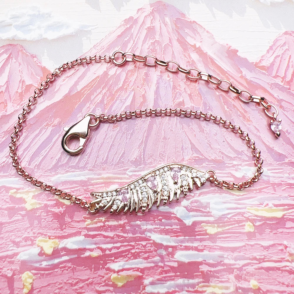 Rose Gold Phoenix Link Bracelet