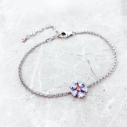 Flower Stone Link Bracelet