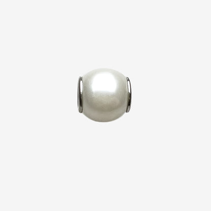 White Pearl Charm Bead