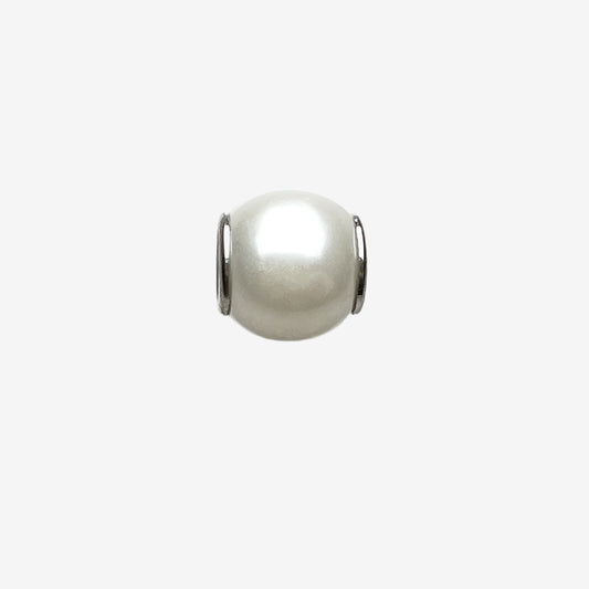 White Pearl Charm Bead