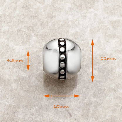 Chrome Roads Charm Bead