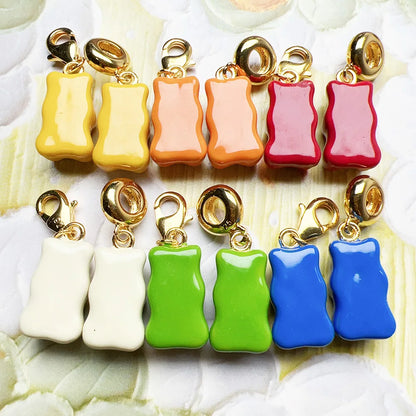Gold Gummy Bear Charm