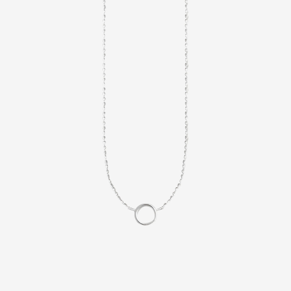 Slim Hoop Necklace