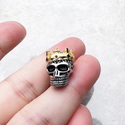 Skull Crown Charm Bead