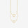 Golden Double Hoop Necklace