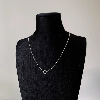 Slim Hoop Necklace