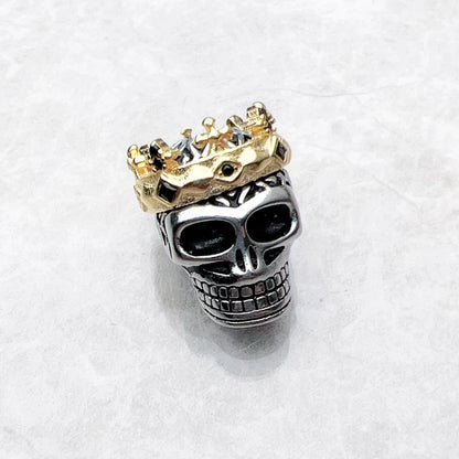 Skull Crown Charm Bead