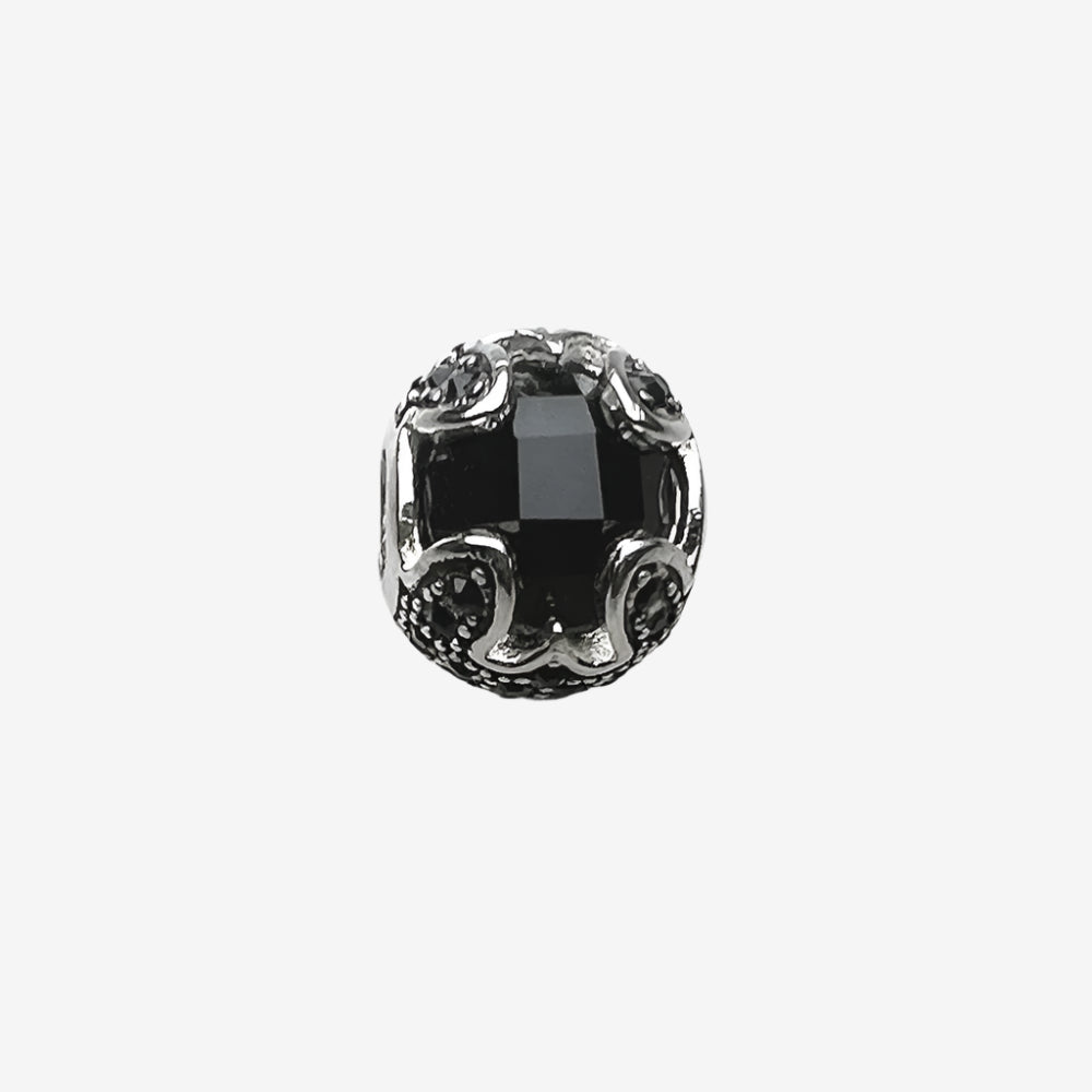 Black Lotus Charm Bead